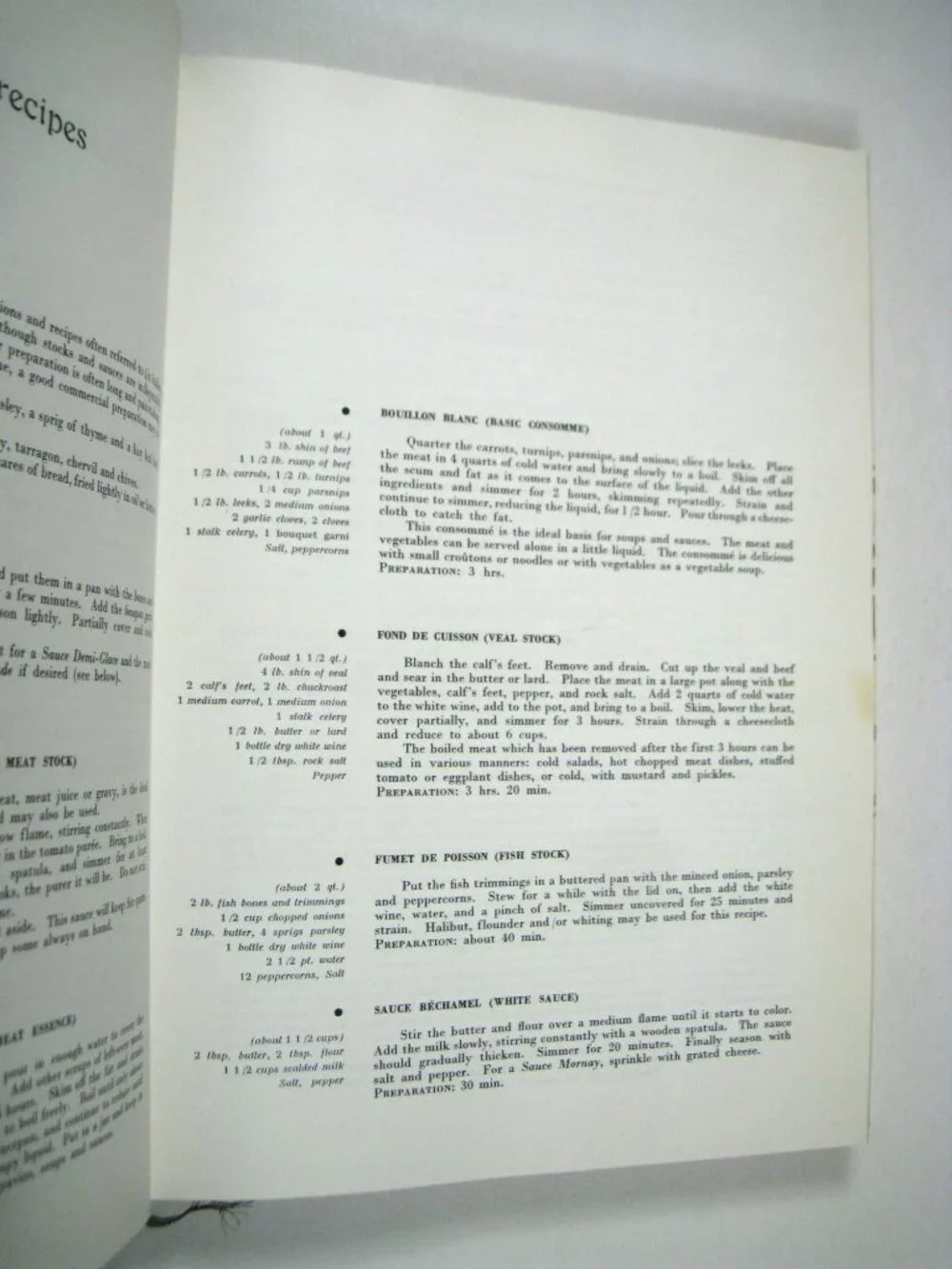 Chez Maxims Hardcover Gourmet Recipe Book Foreword Countess 1962